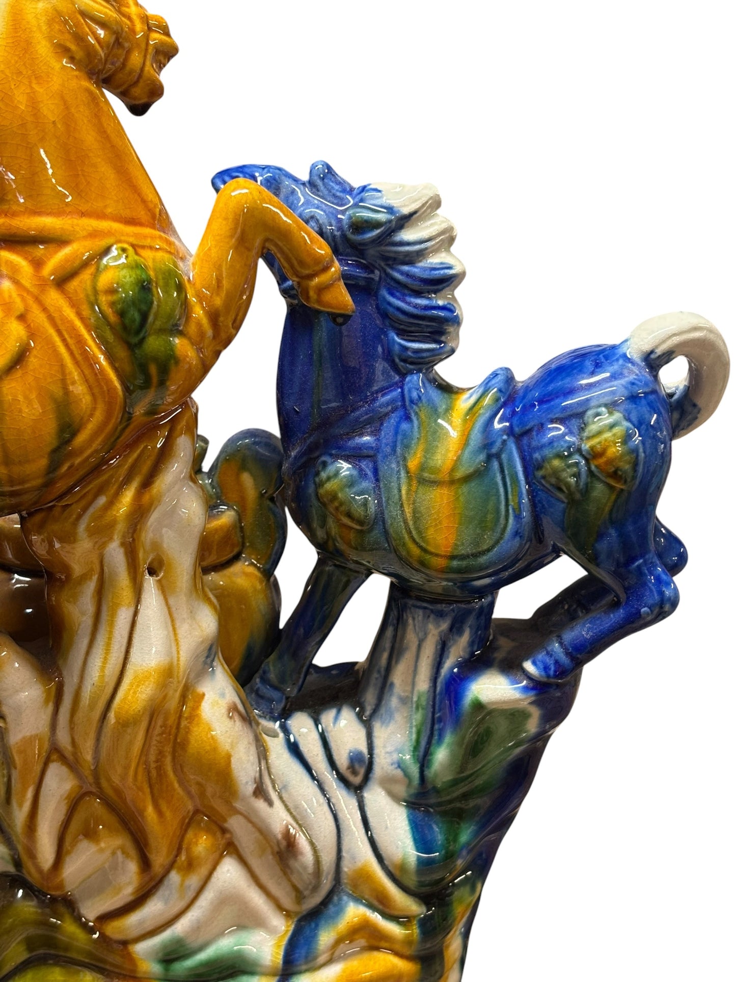 8030 - 13" Ceramic 3 Tang Horses - Over Urn Year of the Horse |TBD|