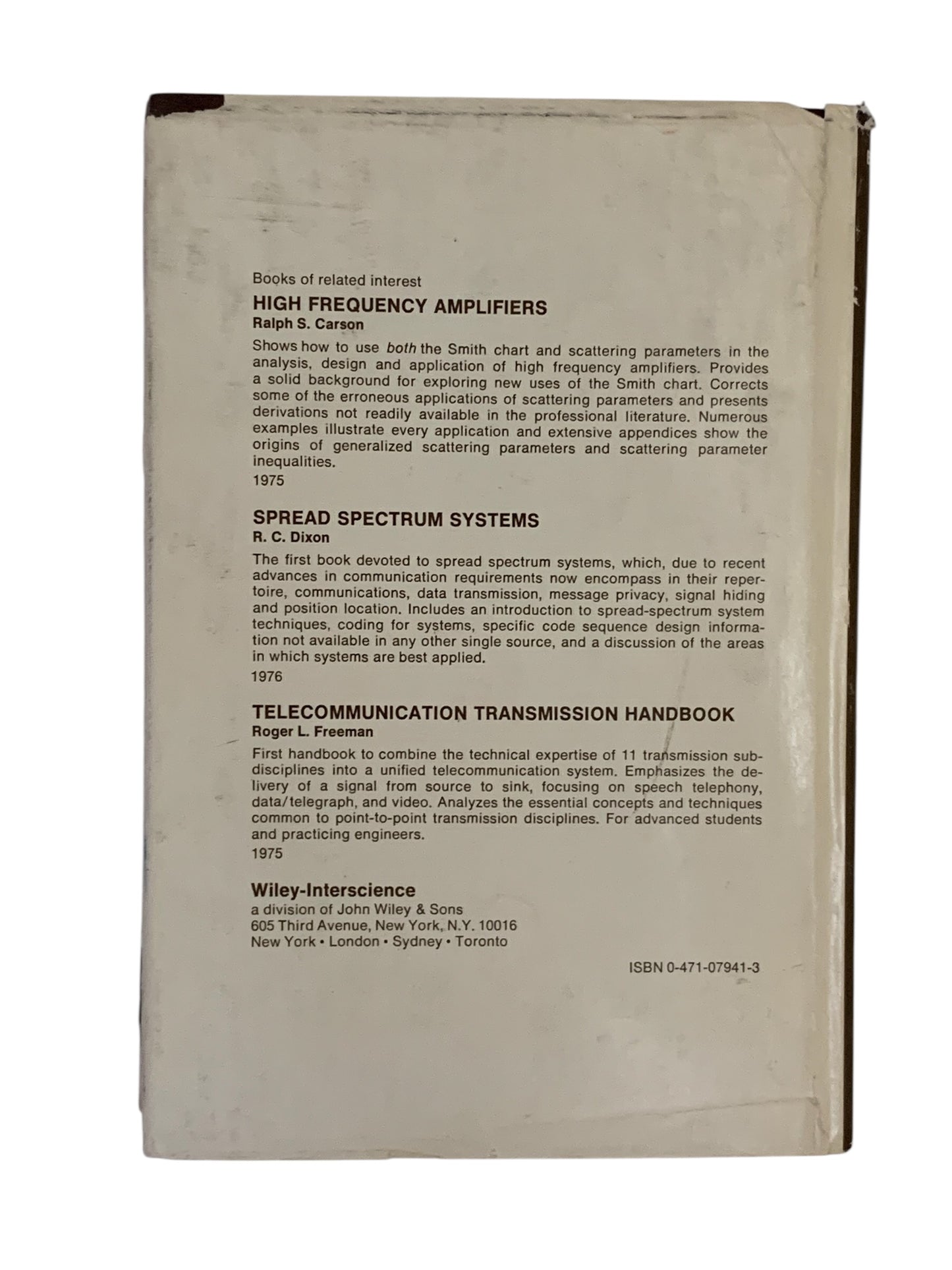 36581 - Book Hard Cover Phase-Locked Loops: Application to Coherent Receiver Design 9" |TBD|