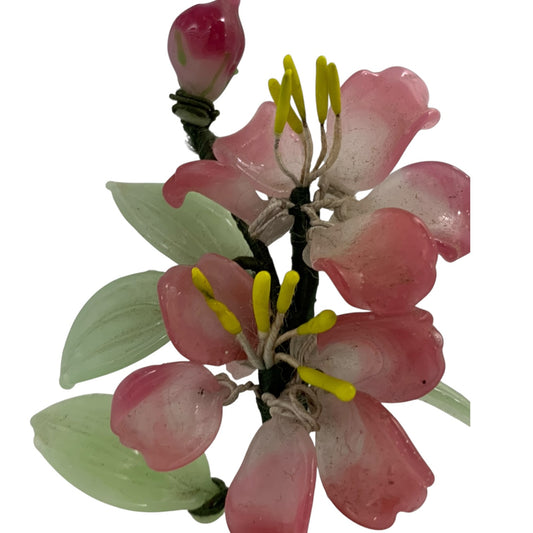 1230 - 5" Mini Peach Flower Tree Sculpture |1-27|