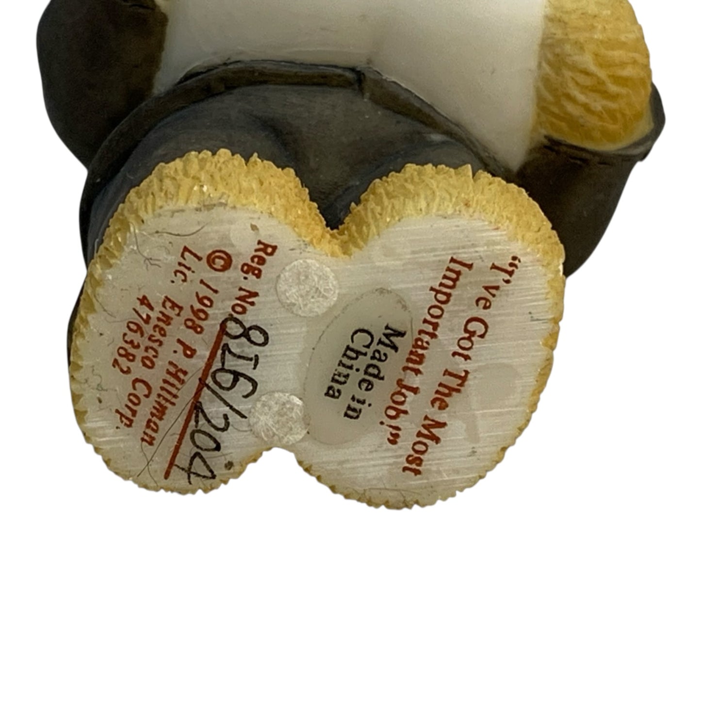 38433 - Cherished Teddies: "I've Got the Most Important Job" – 2.5-Inch Figurine |3-20|