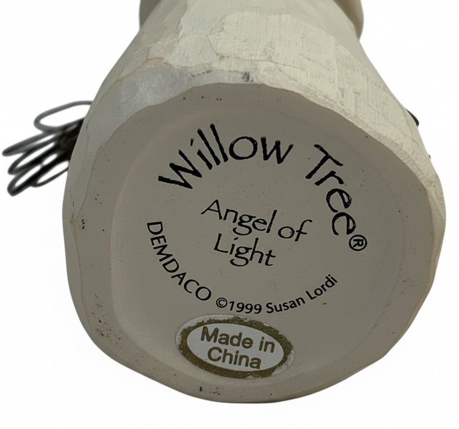 40693 - 5-Inch Willow Tree Angel Of Light Hand-Painted Figurine With Wire Wings |H-30|