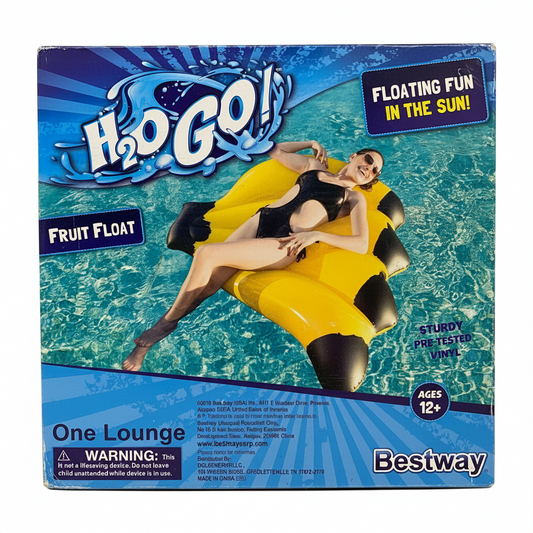 24315 - Bestway H2O Banana Shaped Pool Float for Summer Water Fun and Relaxation 48" x 50" x 11" |TBD|