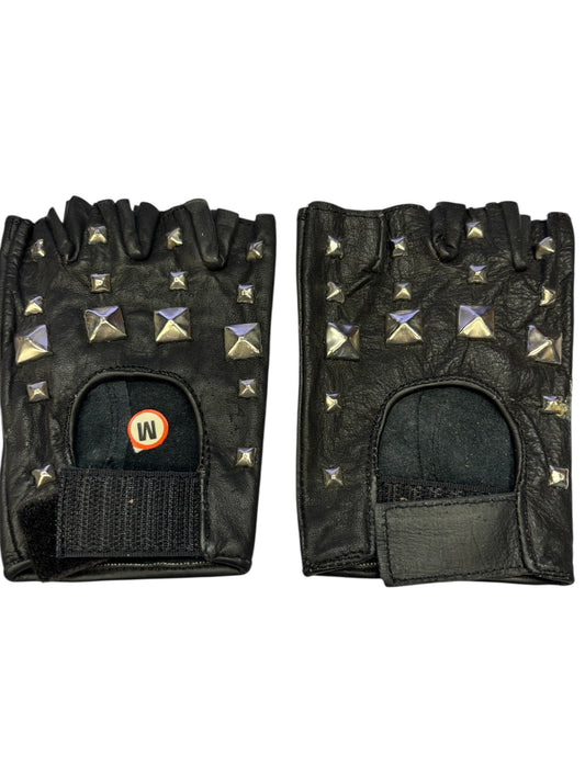 8895 - Medium Stud Fingerless Leather Gloves 5" |TBD|