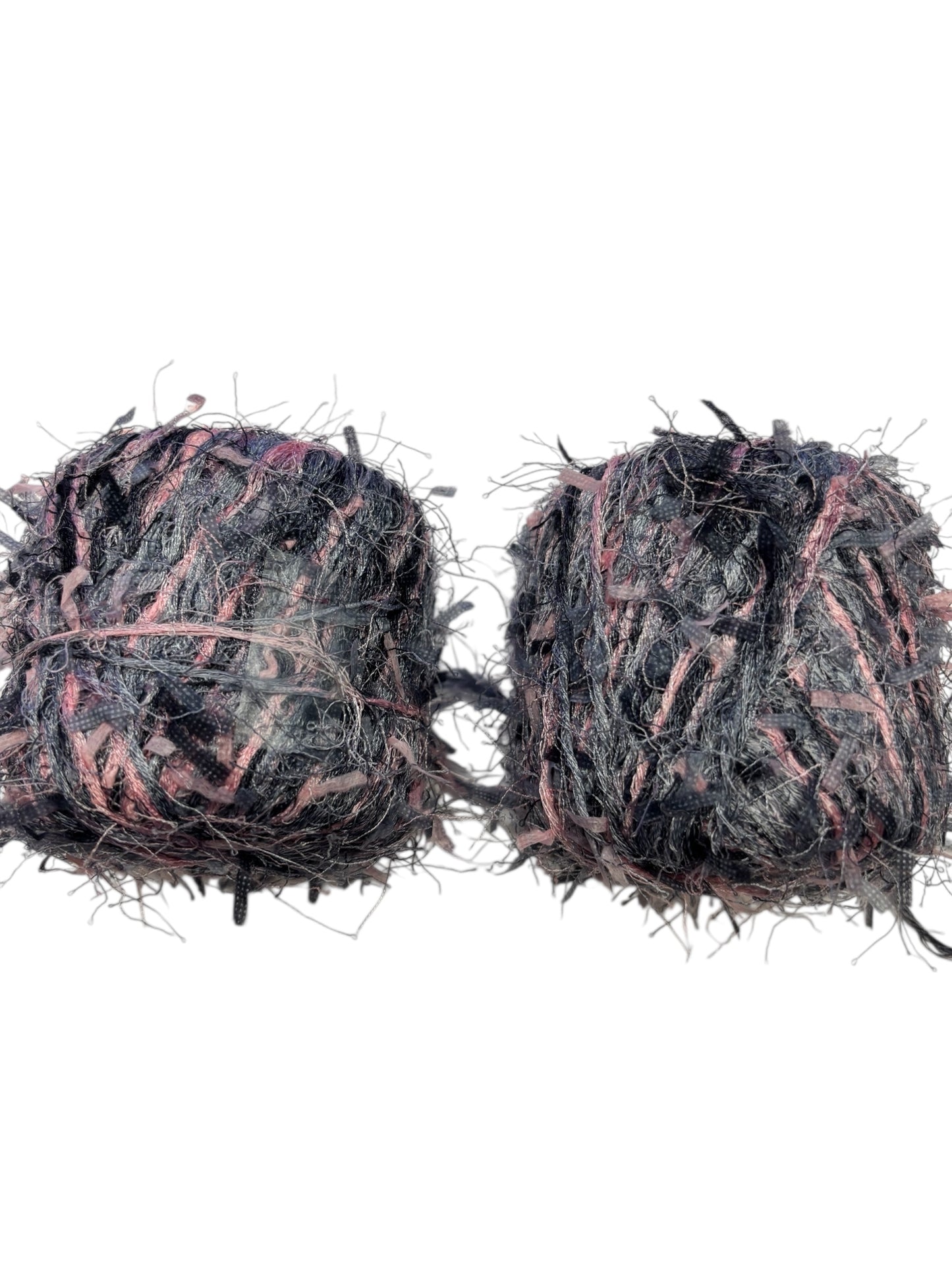 41667 - Set of 2 - 4" Pink & Gray Yarn |4-3|