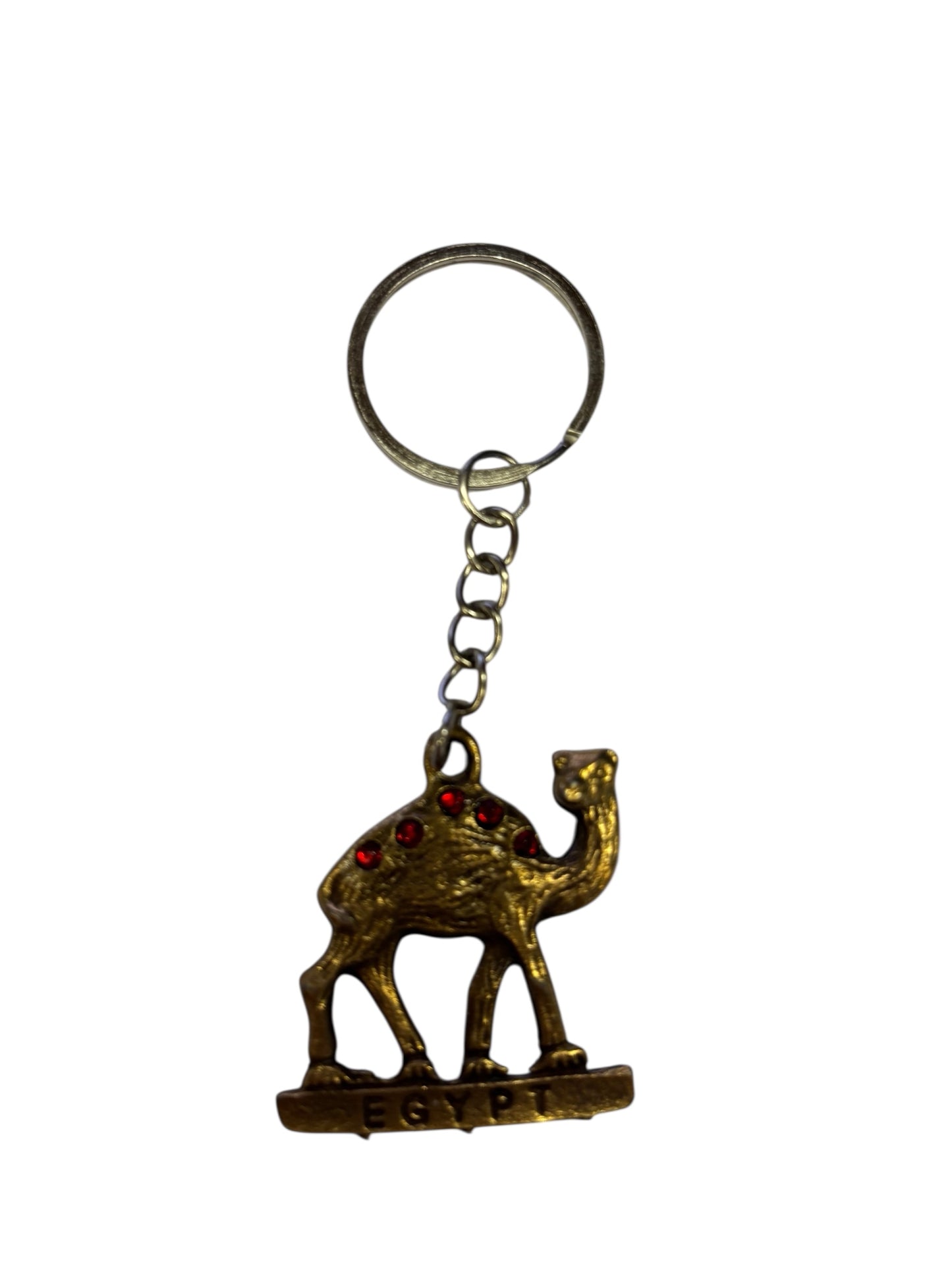 26463 - Keychain 3.5" Brass Camel Bought In Egypt |DVD-37|