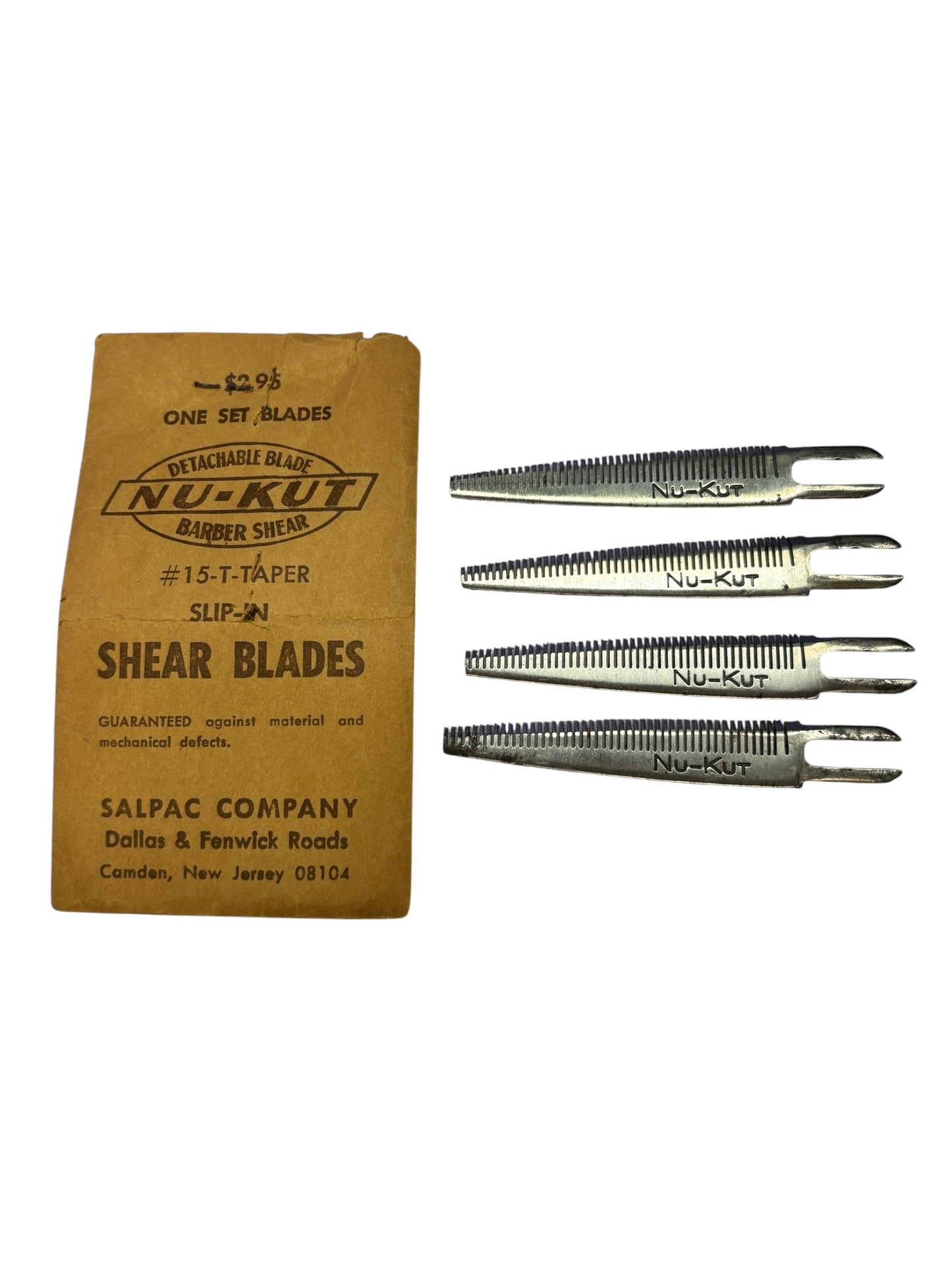 37651 - Nu-Kut Vintage 3" Shear Blades 15-T-Taper |BA-23|