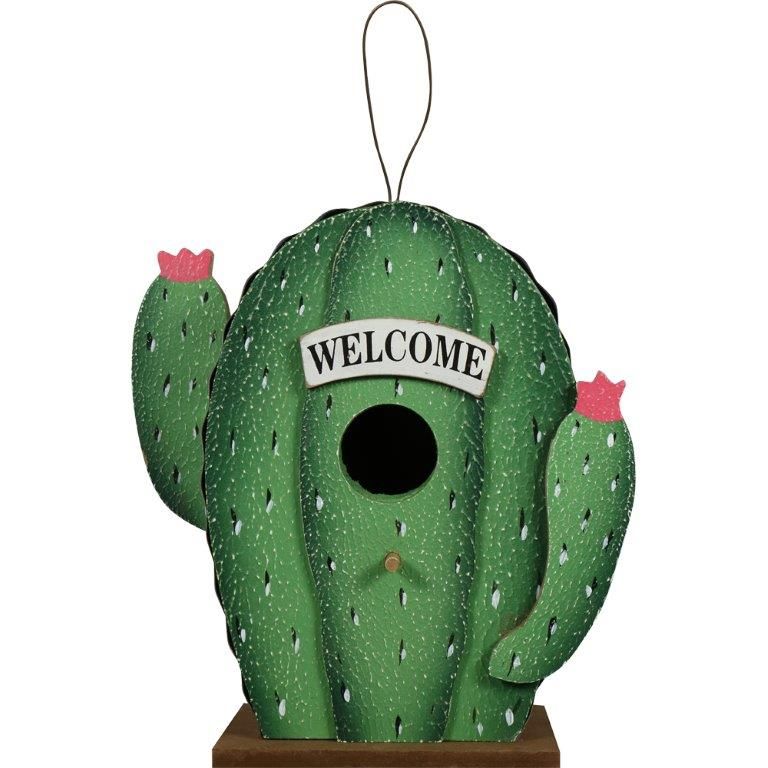 1863 - 8" Cactus Bird House - |G-3|