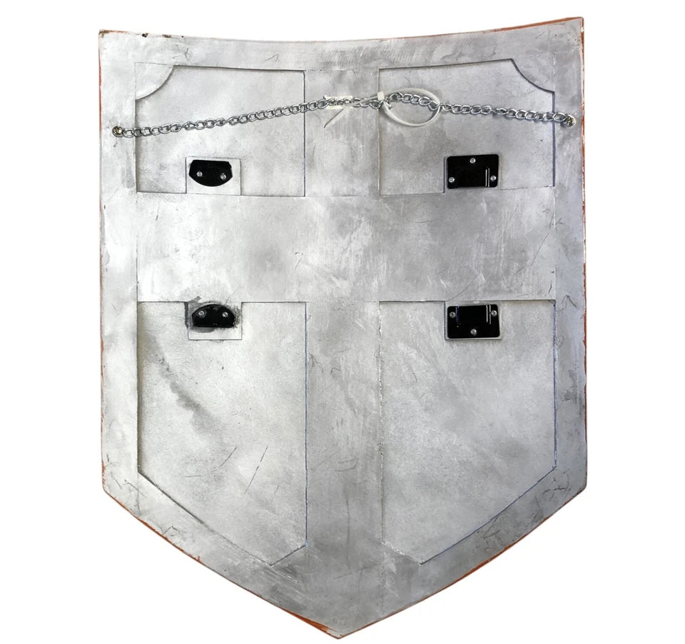 12582 - Exquisite Hand-Crafted Medieval Wooden Shield for Cosplay and LARP |Pod 3-32|
