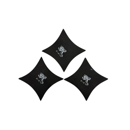 11 - Set of 3 - Foam 4" Throwing Stars 4 Moon 4 Pt |Star Shelf||76|