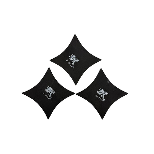 11 - Set of 3 - Foam 4" Throwing Stars 4 Moon 4 Pt |Star Shelf||76|