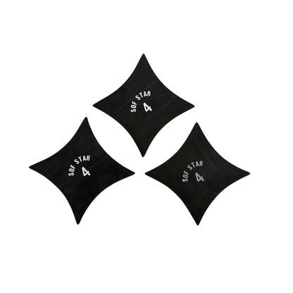11 - Set of 3 - Foam 4" Throwing Stars 4 Moon 4 Pt |Star Shelf||76|