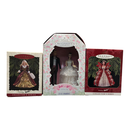 493 - Set of Three Hallmark Keepsake Barbie Christmas Ornaments |1-70|