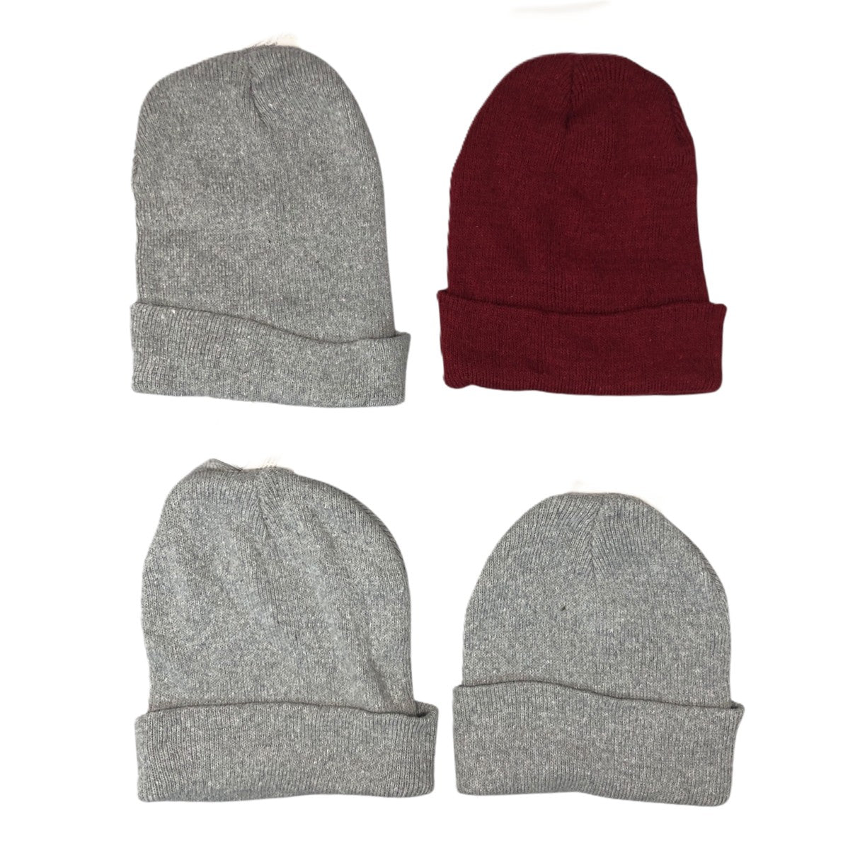 497 - Bundle of 4 Beanies: 3 Grey, 1 Red |TBD|