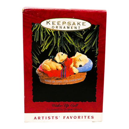 551 - Set of 3 Hallmark Keepsake Puppy Ornaments - Brother Wake-Up Call Special Dog |Pod 1-74|