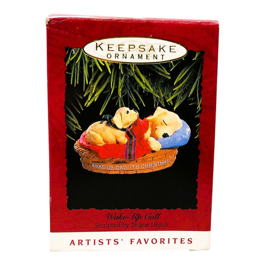 551 - Set of 3 Hallmark Keepsake Puppy Ornaments - Brother Wake-Up Call Special Dog |Pod 1-74|
