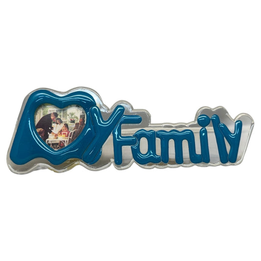 805 - 8" My Family Blue Pic Frame |18-18|