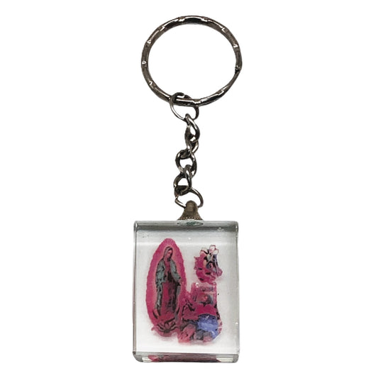 816 - Our Lady of Guadalupe Keychain 1" x 1 1/4" |DVD-38|