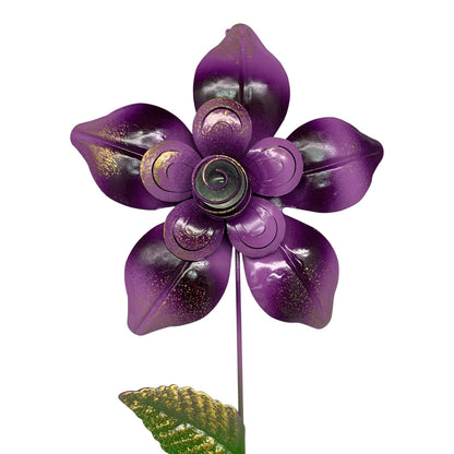 37067 - Set of 7 Purple Metal Daisy 21" Garden Stakes |TBD|