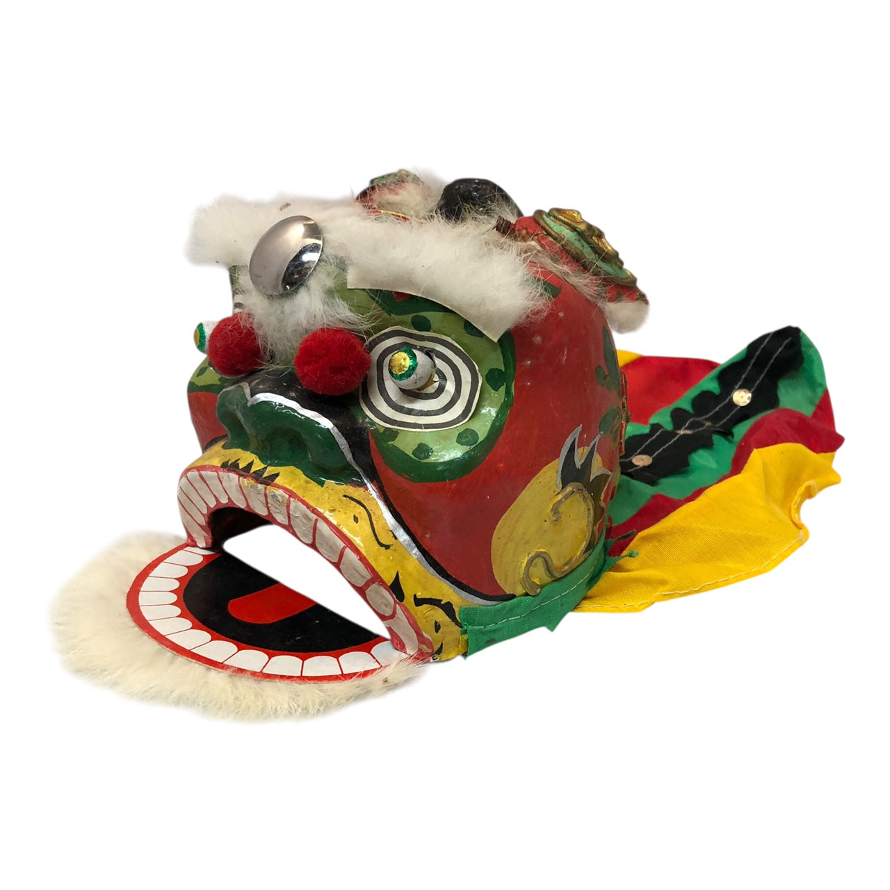 17906 - 5.5" X 6" Paper Mâché Dragon Head Puppet |21-26|