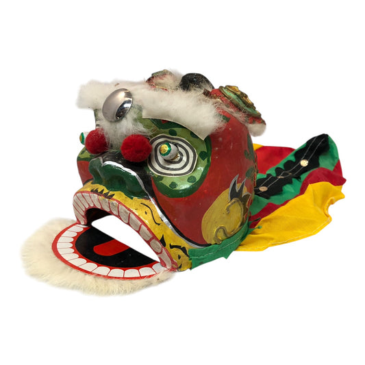17906 - 5.5" X 6" Paper Mâché Dragon Head Puppet |21-26|