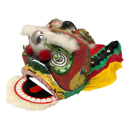 17906 - 5.5" X 6" Paper Mâché Dragon Head Puppet |21-26|