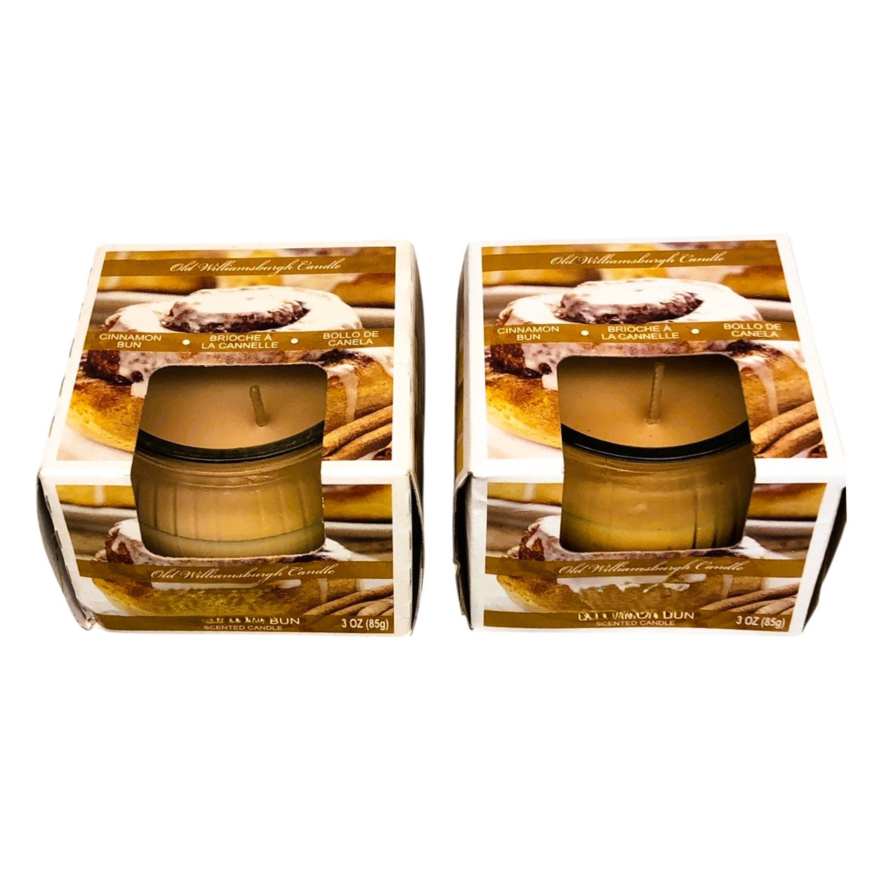 1141 - 2-Pack 3 Oz Cinnamon Bun Candle |Scent-10|
