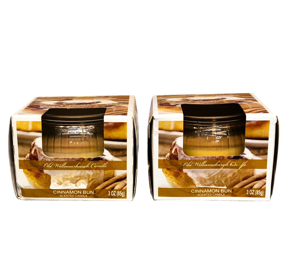 1141 - 2-Pack 3 Oz Cinnamon Bun Candle |Scent-10|