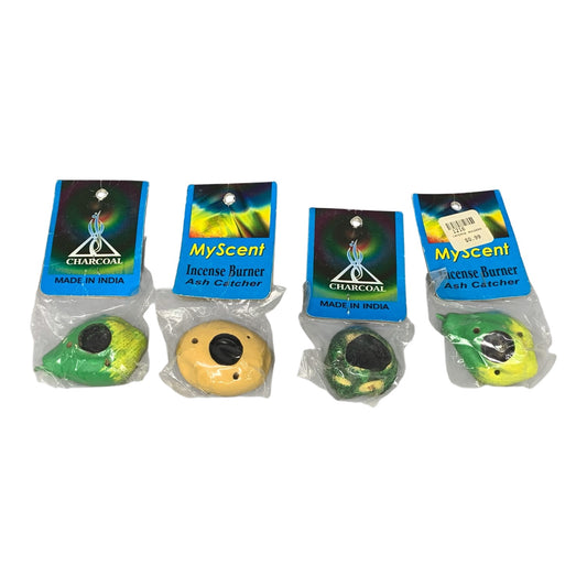 1216 - Set Of 4 Vintage Myscent Incense Holders Ash Catcher |Scent-24|
