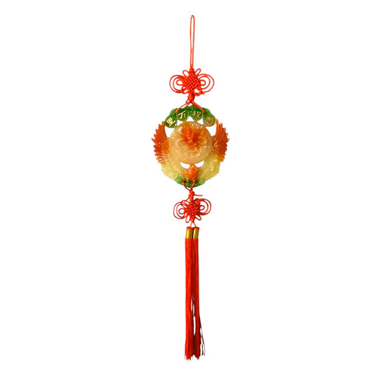 1659 - Red Jade Eagle Dragon Hanger |19-18|