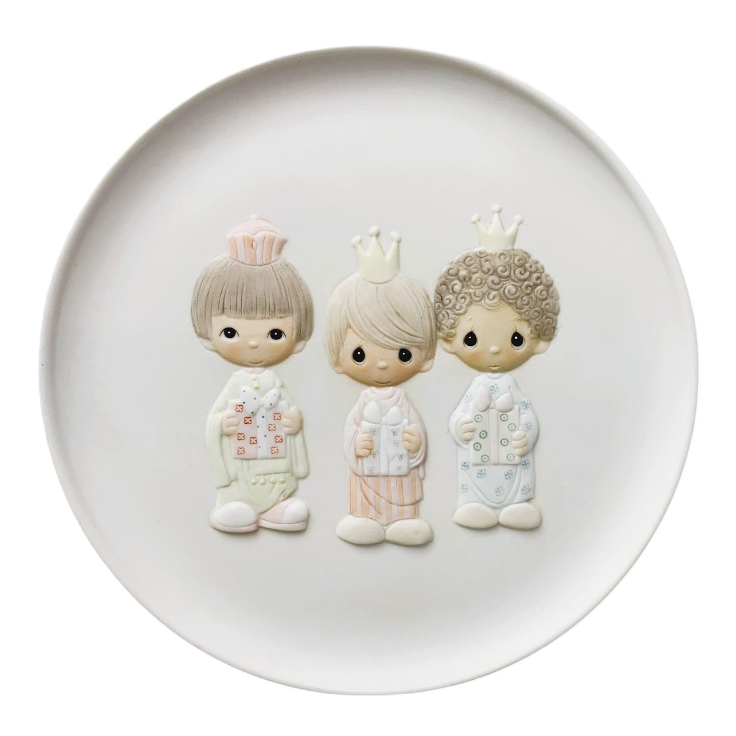 1982 - Precious Moments Wee Three Kings 8" Christmas Collection Plate |1-2|