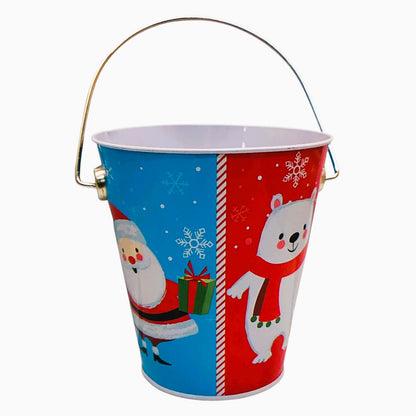 2252 - Christmas Characters 4.5" Metal Bucket |Pod 2-62|