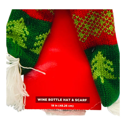 2516 - Wine Bottle Scarf and Hat with Fringe |Pod 2-61|