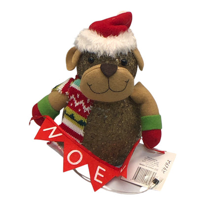 2606 - 8" Brown Bear Light-Up Noel Banner |Pod 2-62|