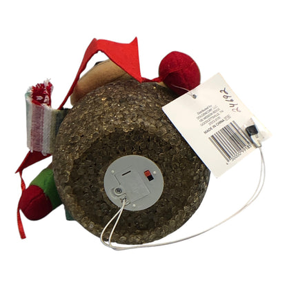 2606 - 8" Brown Bear Light-Up Noel Banner |Pod 2-62|