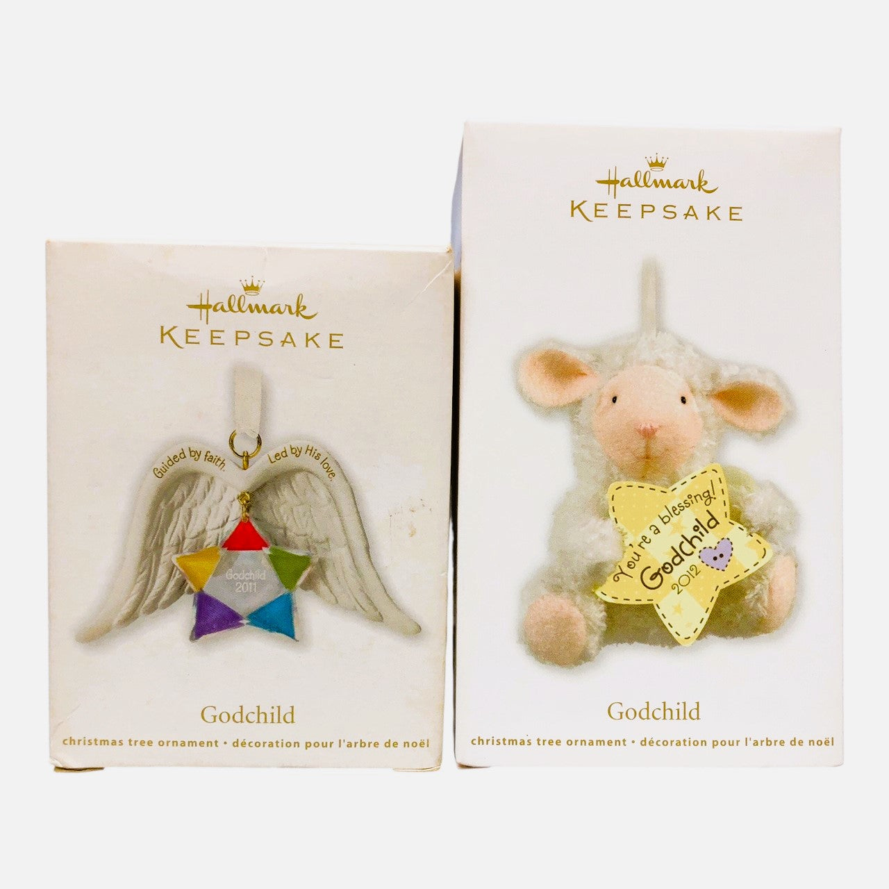 2773 - HALLMARK Set of 2 Godchild Ornaments |Pod 1-70|