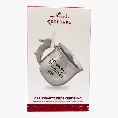 3037 - Set of 2 HALLMARK CHRISTMAS ORNAMENTS Grandbaby Xmas |Pod 1-74|