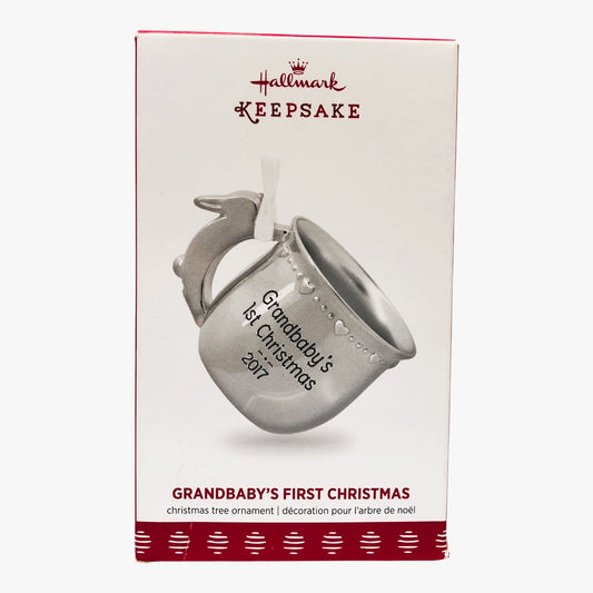 3037 - Set of 2 HALLMARK CHRISTMAS ORNAMENTS Grandbaby Xmas |Pod 1-74|