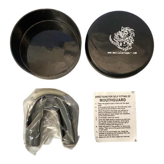 3335 - Set of Two Double Mouth Guard Black 3" X 3" |H-34|