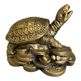 3391 - 4" Gold Turtle - Numbers Coins |Z-71|