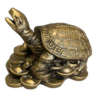 3391 - 4" Gold Turtle - Numbers Coins |Z-71|