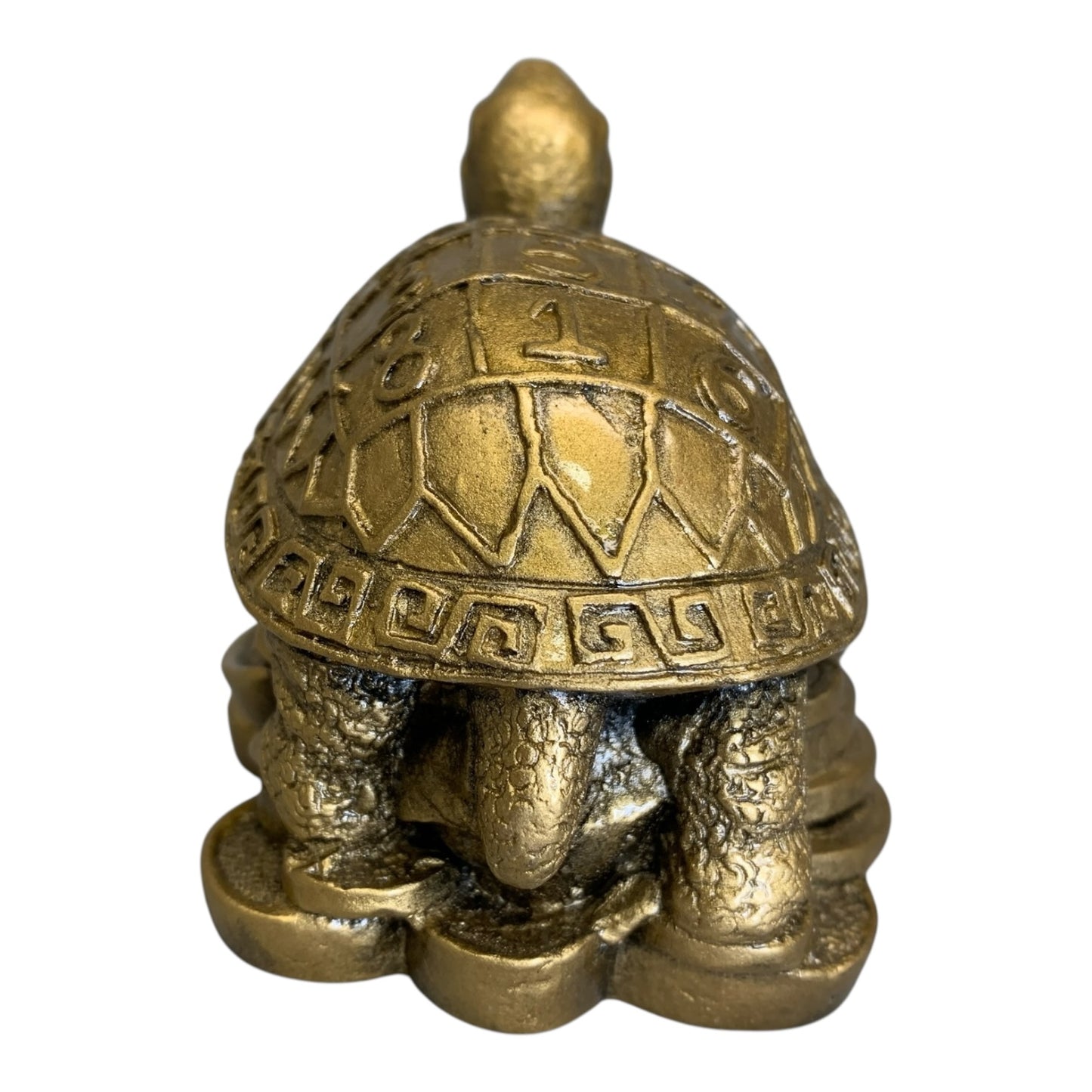 3391 - 4" Gold Turtle - Numbers Coins |Z-71|