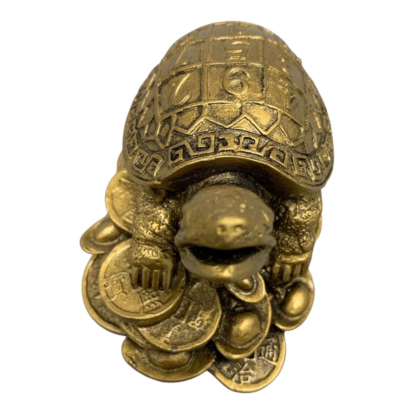 3391 - 4" Gold Turtle - Numbers Coins |Z-71|