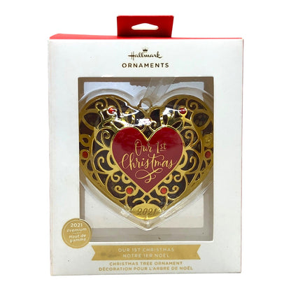 3528 - Set of 3 Hallmark Keepsake Our First Christmas Ornaments |Pod 1-66|