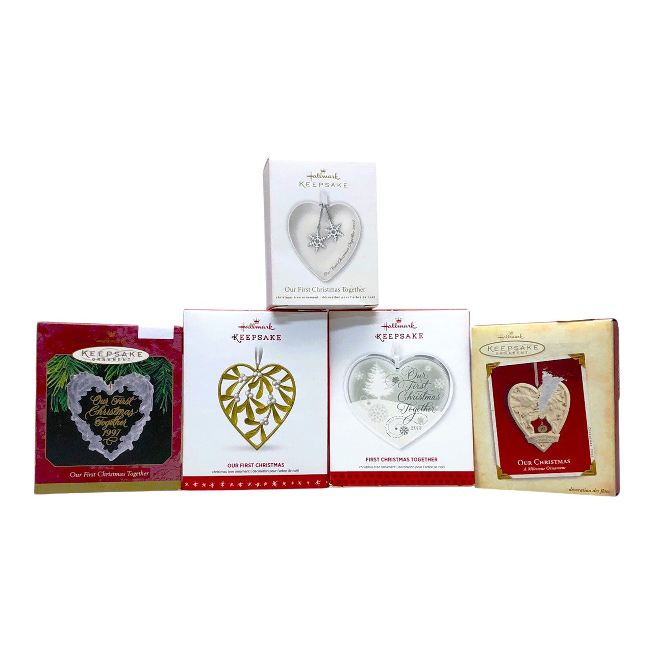 3568 - Set of 5 Hallmark Keepsake Our 1st Christmas Ornaments |Pod 1-66|