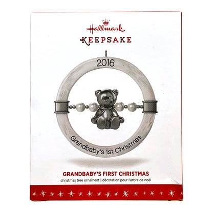 3569 - Set of 3 Hallmark Keepsake Grandbaby's 1st Christmas Holiday Ornaments |Pod 1-66|