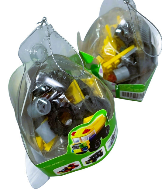 3570 - Set of Two Brick Set Egg Yellow Truck |19-26|