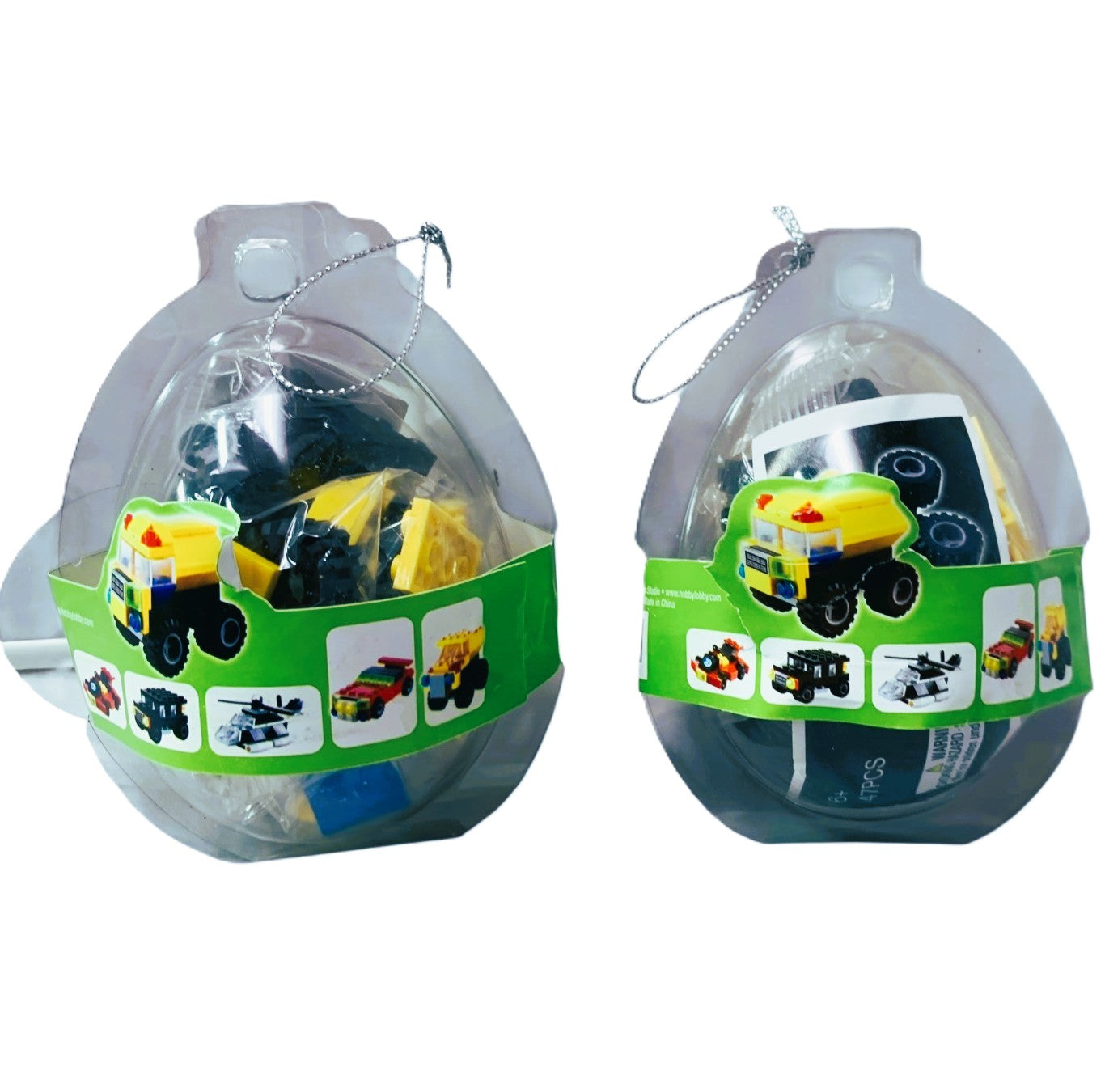 3570 - Set of Two Brick Set Egg Yellow Truck |19-26|