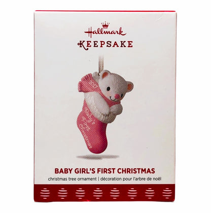 3662 - Set of 3 Hallmark Keepsake Babygirl's 1st Christmas Ornaments |Pod 1-70|