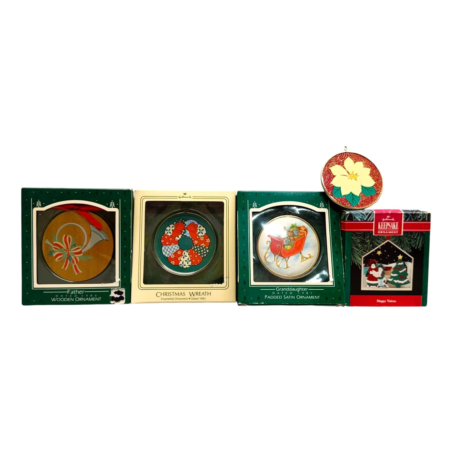 3676 - Hallmark 5 Piece What A Wonderful Christmas Ornaments Set |Pod 1-66|