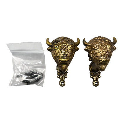 4564 - Buffalo Brass Coat Hat Hanger Pair |4-15|